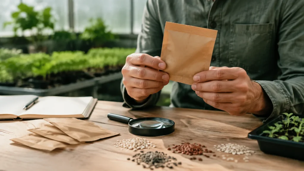 بررسی بسته‌بندی بذر برای تشخیص اصالت